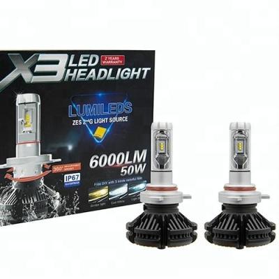 China 2021 hot selling high power car led headlight bulb 9005 9006 H8 H4 car bulb h7 84*50*15mm for sale