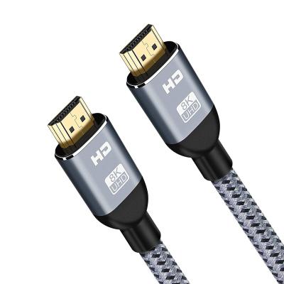 China HDTV 8K Video 2.1 Cable 3 Feet 48Gbps 4K@120Hz High Speed ​​8K@60Hz Braided Video Cord Support eARC Dynamic 4:4 HDR10: 4 HDCP 2.2&2.3 for sale