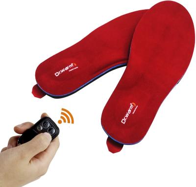 China Usb rechargeable heated insole with wireless remote control switch thermal insoles for hunting fishing hiking camping for sale