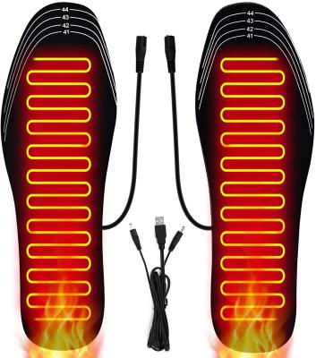 China 2021 NEW USB heated insoles, USB heated shoes protection, winter insole foot warmers for men and women for sale