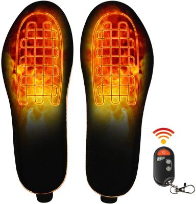 China Usb Heated Insoles With Remote Control Rechargeable Heated Insoles For Women Men, Wireless Foot Warmer For Hunting for sale