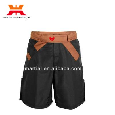 China Spandex/polyester size xxxl bjj gi Muttahida Majlis-e-Amal plain custom made shorts with brown waistband for sale