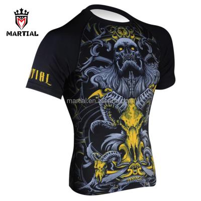 China Muttahida Majlis-e-Amal Bjj Short Sleeve OEM Service Wholesale Cheap Rash Guard For Man for sale