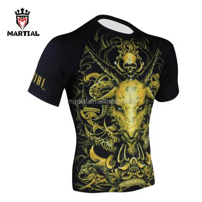 China Muttahida Majlis-e-Amal Comfortable Super Cool Short Sleeve Rash Guard Designs for sale