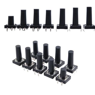 China Quadruped vertical tact switch 12*12*4.3/4.5/5/6/7/8/9/10/11/18/20/21/22 buttonlasc tadhlach DIP micrea TS1212 for sale