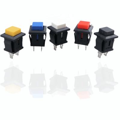 China 1.5A 250V 2 ON() PIN DS-430 ON() Momentary Square Push Button Switch for sale