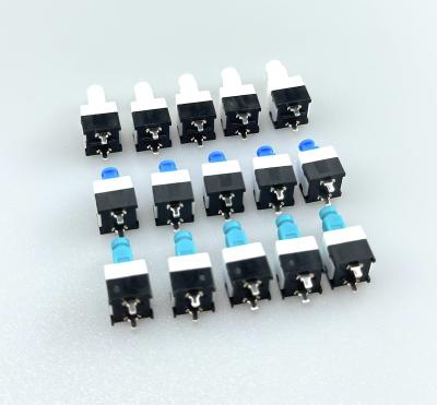 China Main switch 8*8MM double row 2 main/six-pin self-locking pin white and blue black 8*8MM main switch for sale