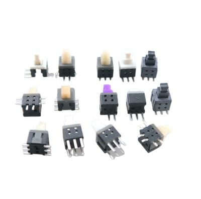 China 5.8x5.8 Single Row Double Self Locking 2 Pin 3 Pin Press Temperature Resistant Side Switch KFC-5.8*5.8-A for sale