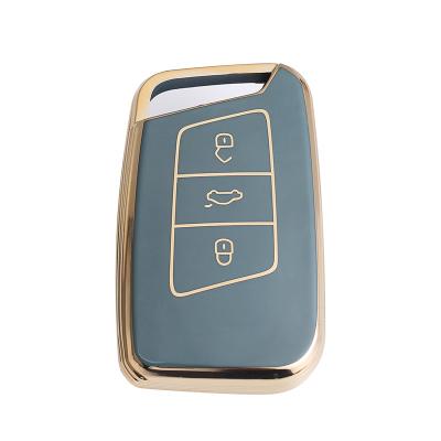 China Environmental Friendly For Volkswagen Key Cover Sagitar Came Tiguan Langxing Santana Jetta Langyi Polo Tuyue Golf Bag Buckle Car Key Case for sale