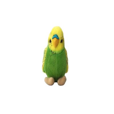 China Parrot Gift Bird Cuddly Plush Yellow and Green Plush Stuffed Toys for sale