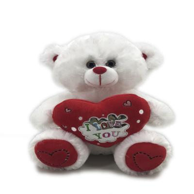 China High Quality Stuffed Animal Teddy Bear Plush Toys White Stuffed Animal Valentine's Day Gift for sale