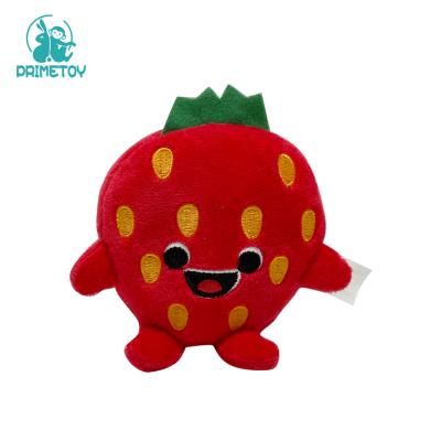 China Gift Stuffed Key Strawberry Plush Toy Kawaii Fruit Plush Chain Toys for sale