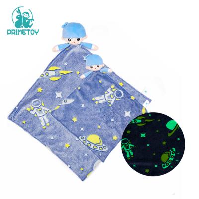 China Kids Gift Blanket Fabric Flannel Blanket Top Glow Magic Luminous Polar Fluorescent Corals Blanket Top for sale