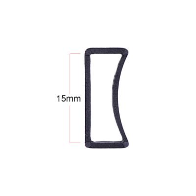 China Custom Square Adjustment Slide Rectangle Keeper Strap Lock Buckle For Bag Strap Accessories for sale