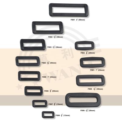 China Square Shape Durable Wholesale Plastic Buckle For Bag Strap for sale