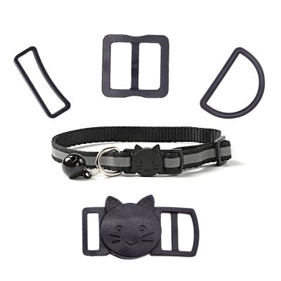 China Personalized Pet Cat Collars Complete Accessories Plastic Hardware Buckle Set For Pet for sale