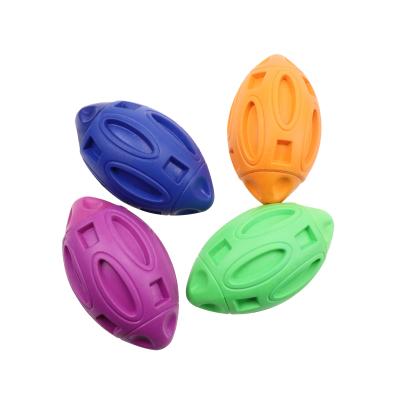 China Sustainable Toy Pet Rubber Chew Ball Pet Dog Squeaker Football for sale