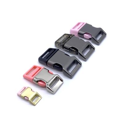 China Can be customized horizontal plane pull plastic buckle the metal strong quick side buckle half release for dog collar for sale