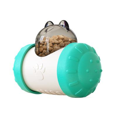 China Custom Sustainable High Quality Viable Dog Food Dispenser Funny Toy Training Oval Leaking Food Puzzle Pet Ball for sale