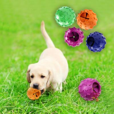 China Durable Custom Dog Chew Toy Indestructible Interactive Rubber Balls Viable For Small Dog Toy for sale