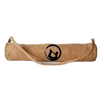 China Premium Quality Gym Canvas Yoga Mat Bag Cotton Duffle Yoga Mat Bag Eco-Friendly Zippered Logo Eco-Friendly & Yoga Bag Set Manufacturer jute for sale