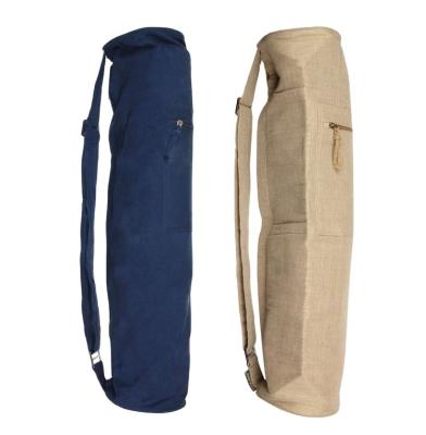 China Eco Friendly Eco Friendly Cotton YOGA Mat Carrying Pack Sling Yoga Bag With Customized Logo Eco Friendly Gym Cotton Canvas Yoga Mat Bag for sale