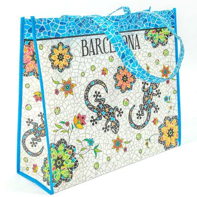 China Large Capacity Recyclable Custom Multicolor Handheld Gift Shopping Bags Made From Nonwoven Printed Bags for sale