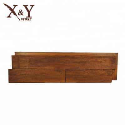 China Large Panel Faux Wood Wall Panels Screw Installation for sale