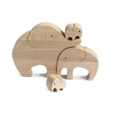 China Europe wooden toys other educational toys train classification elephant wooden companion toddler play wooden crafts for sale