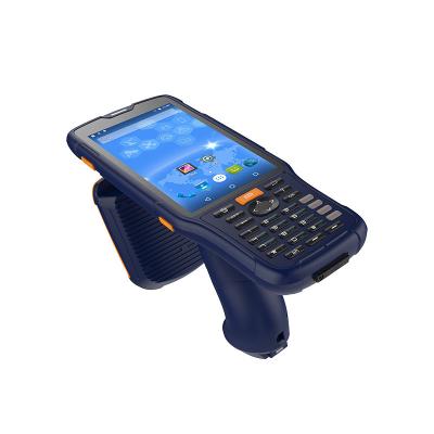 China Handheld Computer 860-960MHZ ISO18000-6C CPE GEN2 Handheld Computer Barcode Scanner RFID Reader UHF Android With 18m Indoor/Outdoor 8m Long Range for sale