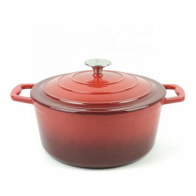 China Wholesale Newly Developed Enamel Stick Cast Iron Round Casserole Enamel Cookware Non Set Cast Enamel Pot Set for sale