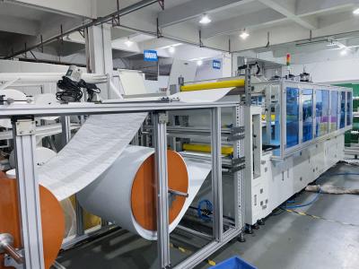 China 12KW Ultrasonic Trapezoidal Air Filter Bag Machine Air Filtration Performance.0.6Mpa for sale