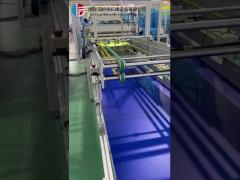 Medium-effect trapezoidal air filtration bag-making machine controlled by PLC program