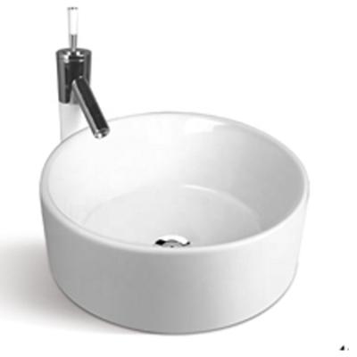 China Good Quality Modern Home Use Modern Round Art Basin Sink Countertop Ceramic White Basin for sale