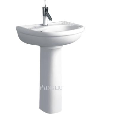 China Easy clean hot saledurable outdoor ceramic washbasin with pedestal for sale