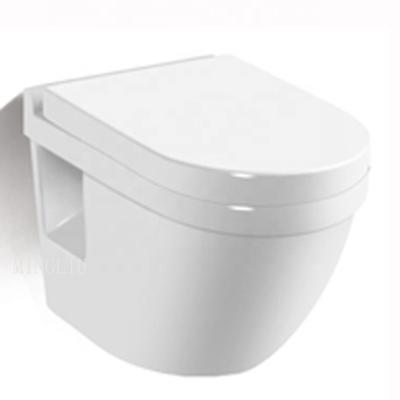 China High End European Standard Ceramic Concealed Cistern Bathroom One Piece Wall Hung Toilet From China for sale