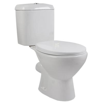 China African Two-Piece Rimless Double-Stream Washdown Toilet Price for sale