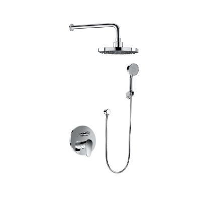 China With Sliding Bar Bathroom Shower Faucet Luxurious Hidden Shower Mixer Ceiling Mounted Shower Head for sale