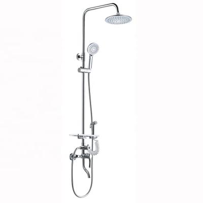 China Professional Sliding Bar Manufacturer Modern Wall Mounted Shower Faucet Set For Bathroom/Bath And Shower Faucets for sale