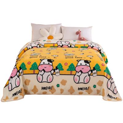 China Can Be Customized Warm Sherpa Coral Fleece Portable Blanket Bed Transfer Sublimation Throw Blanket Custom Flannel Fleece for sale