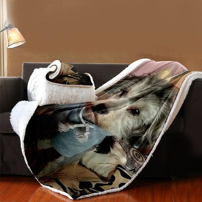 China Can be designer of custom sublimation transfer cartoon animation cute set any style custom designs flannel fleece worm blanket for sale