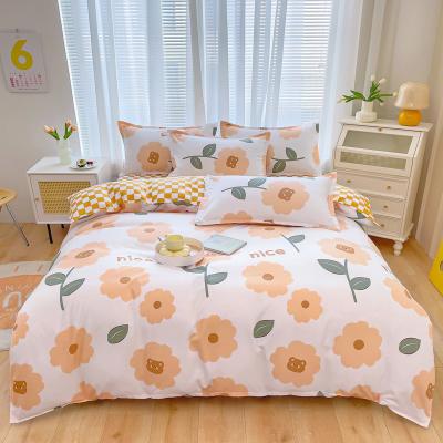 China Nondisposable Promotion Fashion Minimalist Creative Bedding Digital Printing Logo High Quality Bedding Custom Made for sale