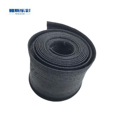 China Flexible And Expandable Velcro Braided Sleeves For Cable Organization for sale