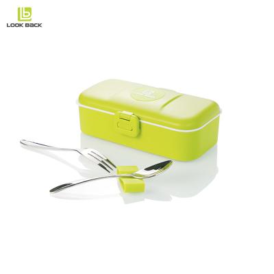 China Guangdong Microwavable Household Healthy Sandwich Sealed Lockable Durable School Snack Plastic Lunch Box for sale