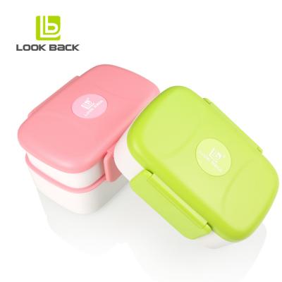 China Amazon Hot Selling Microwavable Plastic Lunch Box / Plastic Bento Box /plastic Sandwich for sale