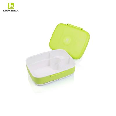 China Fashionable Eco Plastic Microwave Container Food Amazon School Microwavable Hot Selling Frozen Lunch Box for sale