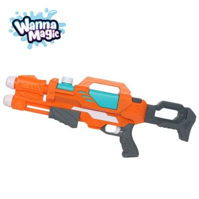 China Hot Outdoor Plastic Water Blaster Toys Amazon Sale Water Shooting Gun Toy Summer Two Nozzles Water Gun Large Water Gun for sale