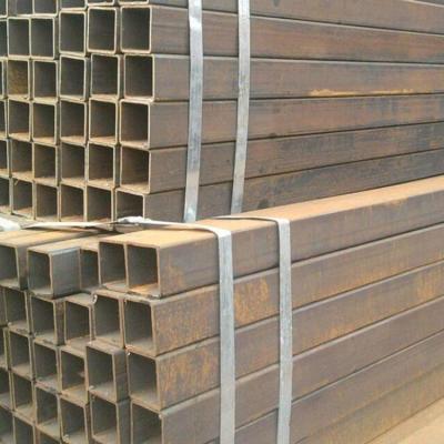 China Liquid pipe structure welded carbon steel tube rectangular cavity RHS profile carbon steel square tube for sale