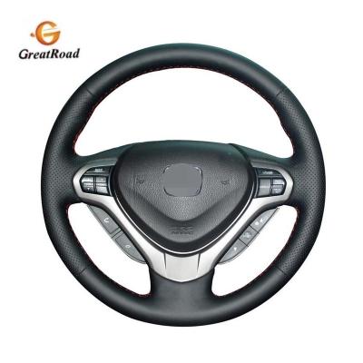 China Business/Luxury Black Genuine Leather Steering Wheel Cover For Honda Spirior OId Accord for sale