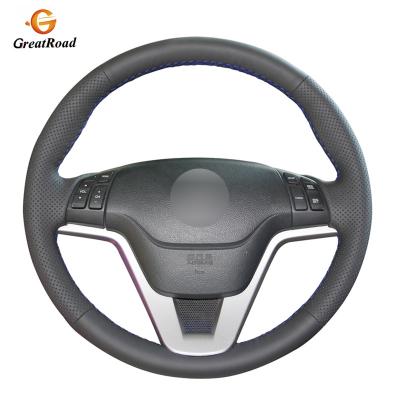 China Business/Car Luxury Black Genuine Leather Steering Wheel Cover For Honda CR-V CRV 2007-2011 2010 2009 2008 for sale